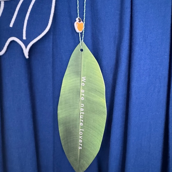 NWT FARM Rio Royal Blue Fish Dress with White Trim Size XL - Picture 4 of 6